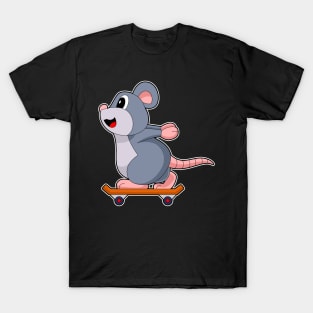 Mouse Skater Skateboard Sports T-Shirt